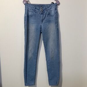 Angels Light Blue Skinny High-Rise Jeans